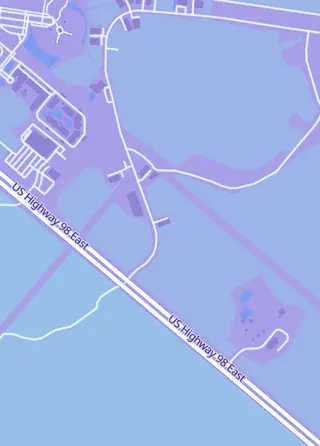 Street map around Mystery Poke Slabs, Santa Rosa Beach