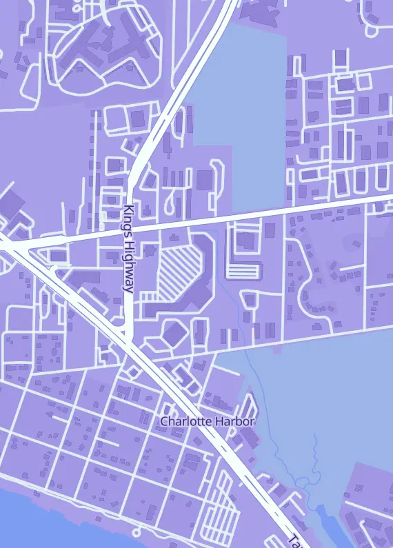 Street map around Mystic Forge Games, 4300 Kings Hwy #401, Punta Gorda, FL