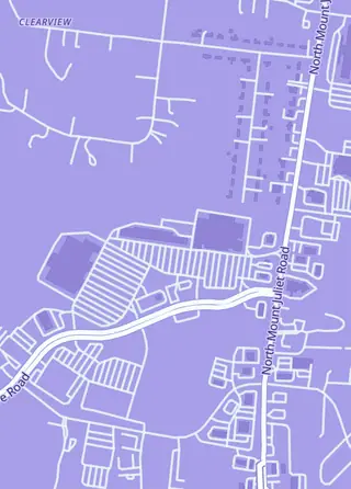 Street map around Nashcards, Mt Juliet