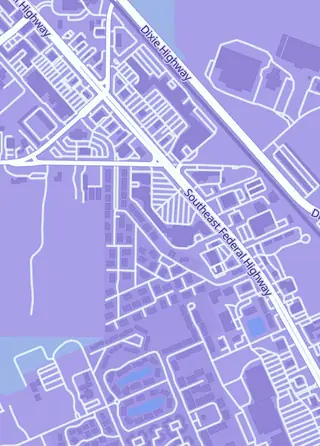 Street map around Neko Alley Anime, Stuart