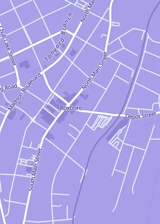 Street map around Nerdibles, Roxboro