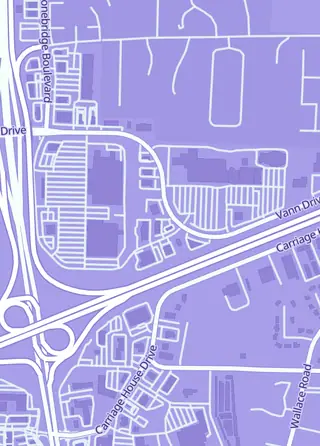 Street map around Nerdvana, Jackson