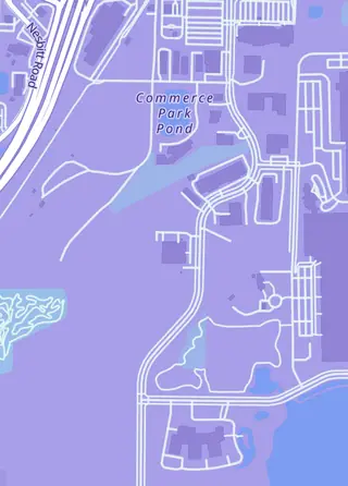 Street map around Noble Knight Games, Fitchburg