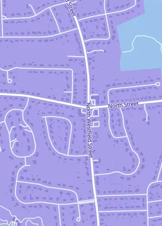 Street map around Northeast Games & Hobbies, Agawam