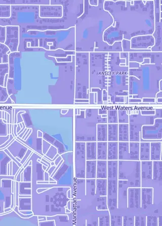 Street map around Oblivion Games Tampa, Tampa