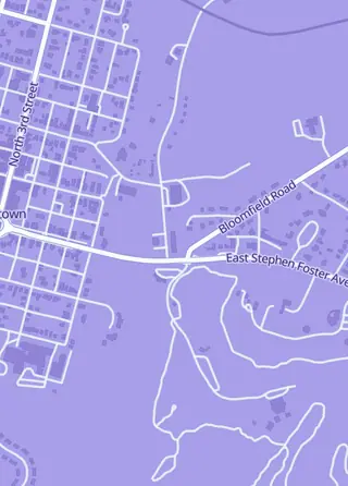 Street map around ODeezy Sports Cards, Bardstown