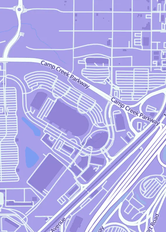 Street map around OkeCon TCG, 585 Wells St SW, Atlanta, GA