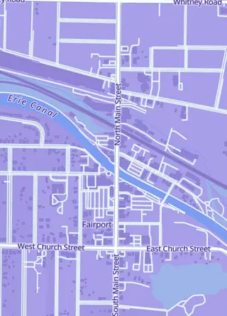 Street map around Out The Basement Toys & Vintage, Fairport