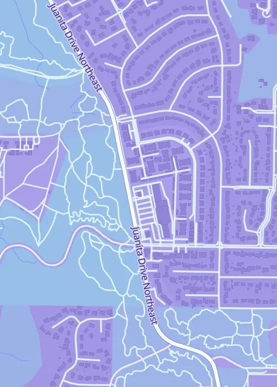 Street map around Over the Brick, 14150 Juanita Dr NE, Kirkland, WA