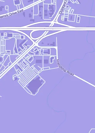 Street map around Oxford Gaming Center, Oxford