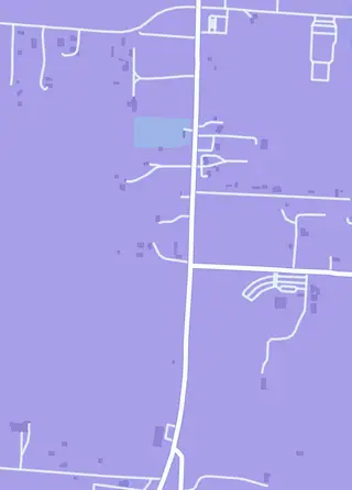 Street map around Pack Battle, Aubrey