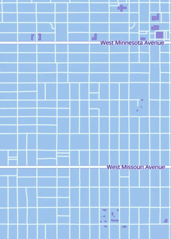 Street map around PackRats - Cards & Collectibles, 902 S 9th St, Chickasha, OK
