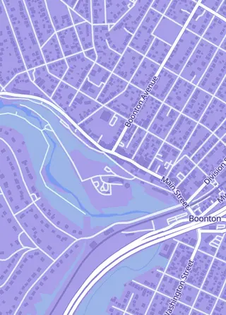 Street map around Packs And Pixels, Boonton