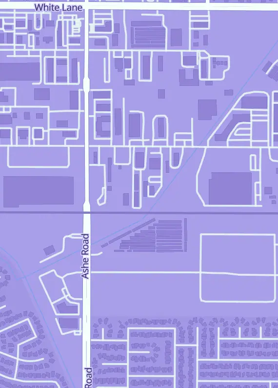 Street map around Paladins Game Castle, 6225 District Blvd #301, Bakersfield, CA