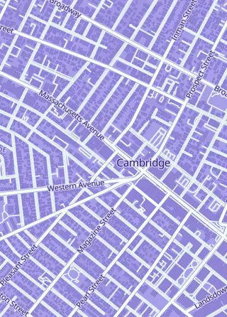 Street map around Pandemonium Books & Games, Cambridge