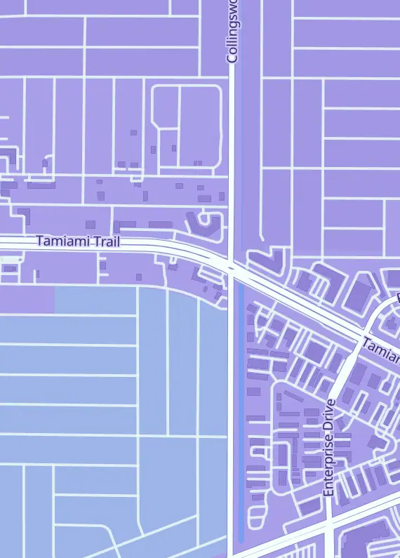 Street map around Paper and Pixels, 941 S Tamiami Trl Ste a, Port Charlotte, FL