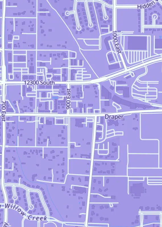 Street map around Paramount Sports & Toys, 925 E Pioneer Rd, Draper, UT