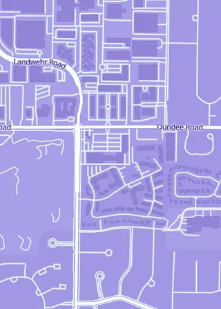 Street map around Parkway Presents, Northbrook