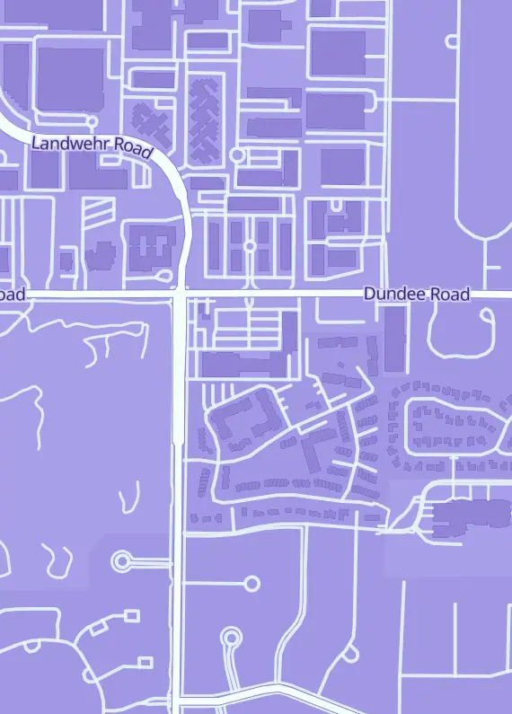 Street map around Parkway Presents, 3115 Dundee Rd, Northbrook, IL