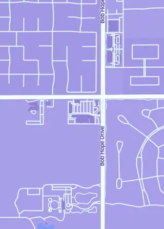 Street map around Party Pullz, Rancho Mirage
