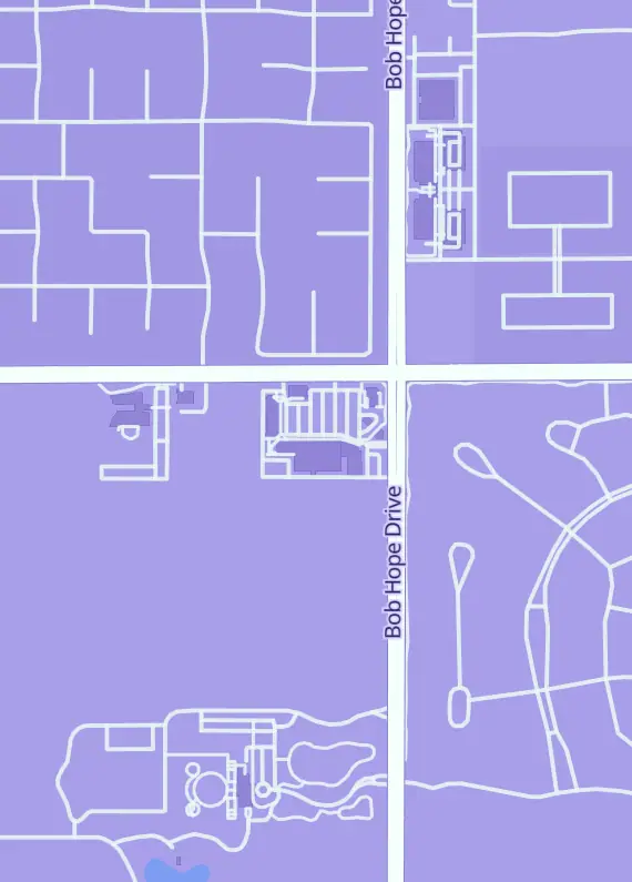 Street map around Party Pullz, 36101 Bob Hope Dr, Rancho Mirage, CA