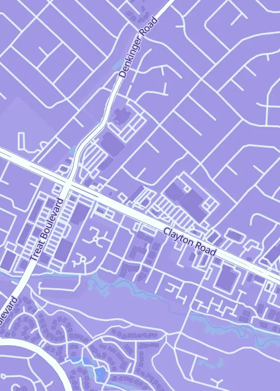 Street map around Phantomich, 4375 Clayton Rd F, Concord, CA