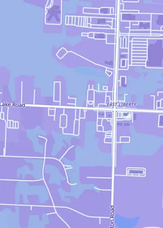 Street map around Poke Collective at Oddmall Outpost, Green
