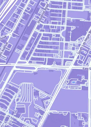Street map around PokeKon Las Vegas, Las Vegas