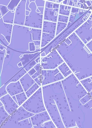 Street map around Pokémon Trainers Universe, Franklin