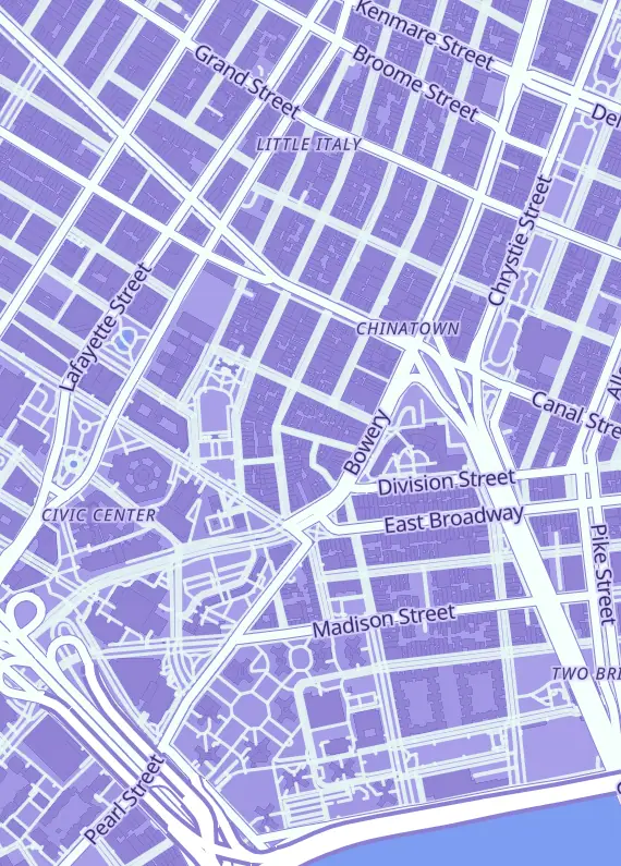 Street map around PokéVault TCG, 22 Pell St, New York, NY