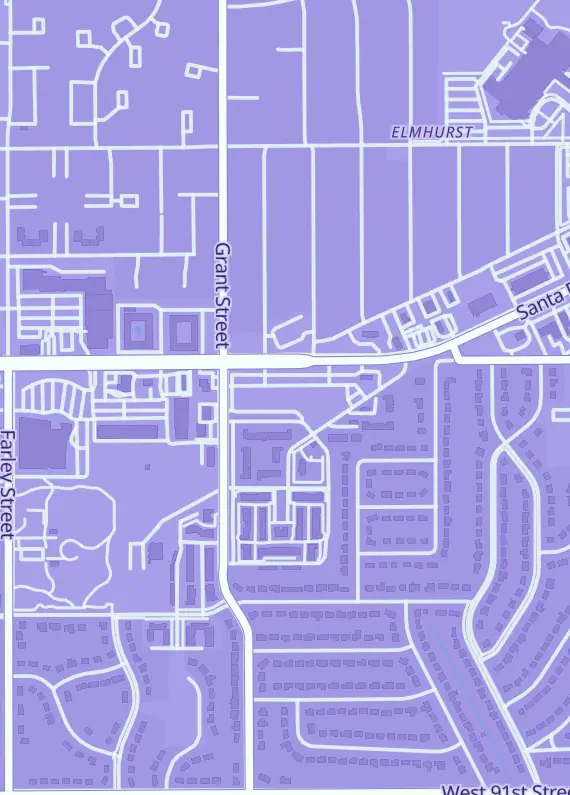 Street map around Pop Culture Comix, 9337 W 87th St, Overland Park, KS