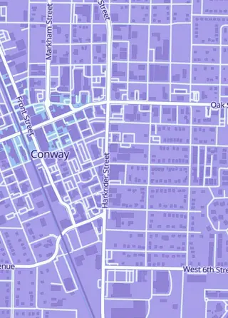 Street map around Pop-Up! Games and More, Conway