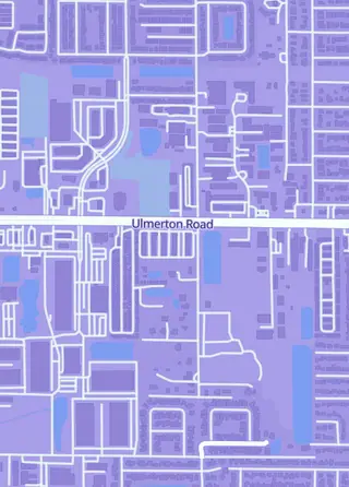 Street map around Potomac Distribution, Largo