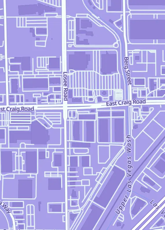 Street map around Power 9 Games, 2575 E Craig Rd Ste c, North Las Vegas, NV