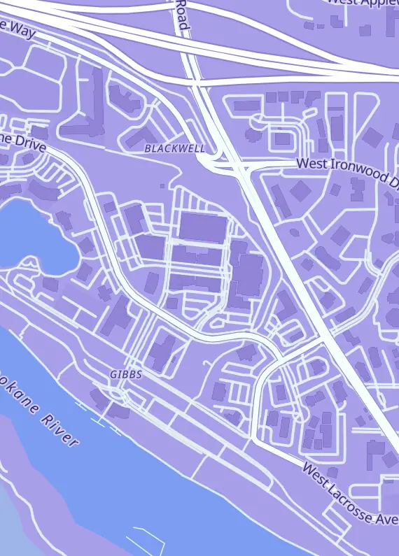 Street map around Press Start To Play, 2040 N Main St, Coeur D Alene, ID