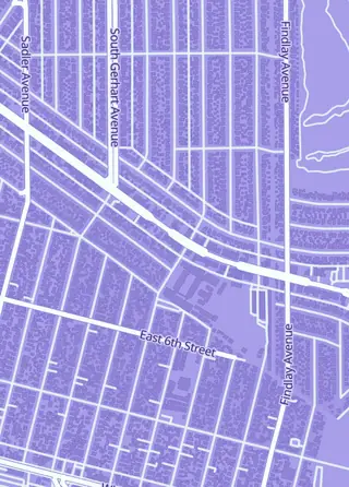 Street map around Project CCG, Montebello