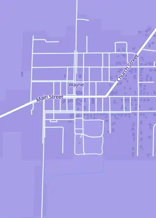 Street map around ProTinkerToys, Wayne