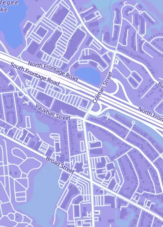 Street map around Prowess Gaming LLC, New London