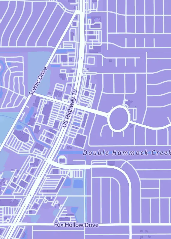 Street map around Quality Rare Coins, 10424 US-19, Port Richey, FL