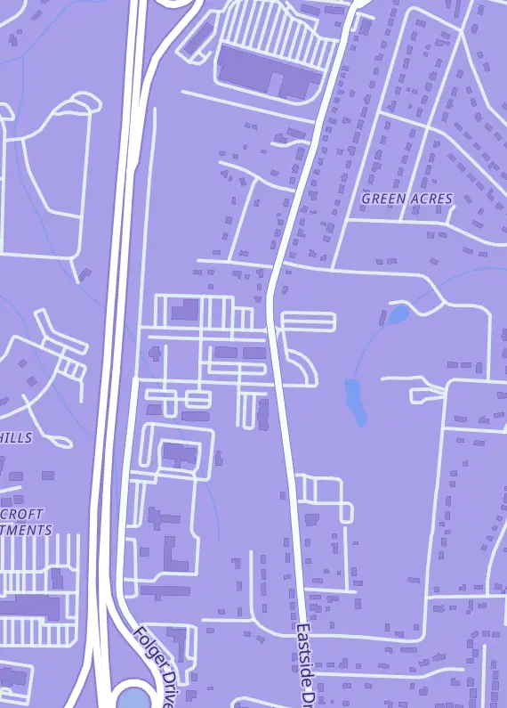 Street map around R & B Games, Cards, Comics, 1531 Cinema Dr E, Statesville, NC