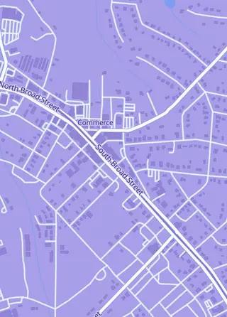 Street map around Rapid Spin TCG & More, Commerce