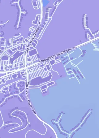 Street map around Ready Mark Cards, Nashville