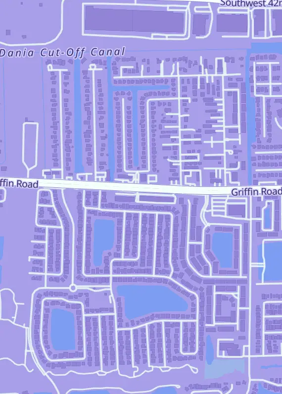 Street map around Realgoodeal, 3350 Griffin Rd, Fort Lauderdale, FL