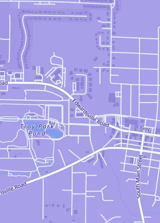 Street map around Realms of Gaming, Troy