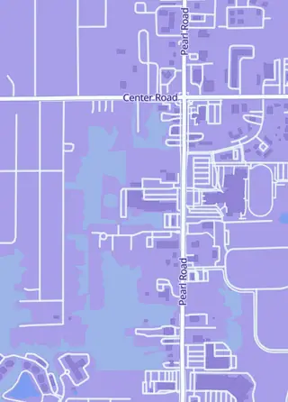 Street map around Refuge Gaming, Brunswick