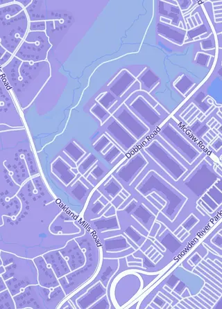 Street map around Rerolled Games, Columbia