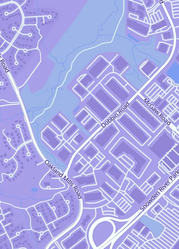 Street map around Rerolled Games, 6656 Dobbin Rd Ste e, Columbia, MD