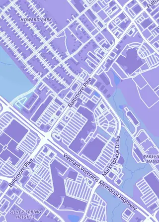 Street map around Retro Replay, Bel Air