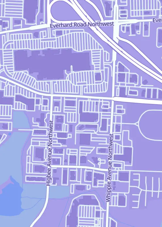 Street map around Retroaholics, 4090 Belden Village St NW, Canton, OH