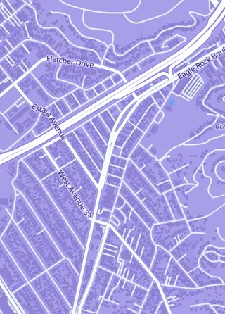 Street map around Revenge Of, Los Angeles